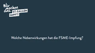 Welche Nebenwirkungen hat die FSME-Impfung?