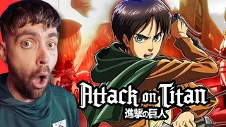 ATTACK ON TITAN Openings 1-9 REACTION! | Anime OP Reaction