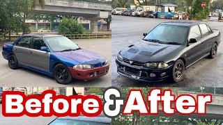 Proton Wira 4G93 gsr turbo luar setinggan berubah wajah