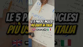 LE 5 PAROLE INGLESI PIÙ USATE IN ITALIA🇬🇧