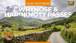 Hardknott Pass and Wrynose Pass by motorbike | o75 (Lake District, 2021)
