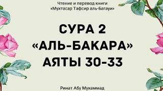 8. Тафсир суры 2 "Аль-Бакара", аяты 30-33 || Ринат Абу Мухаммад