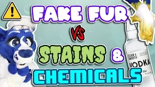 Fursuit Fur vs 30 stains & chemicals - Can they be cleaned? [The Bottle Ep75]