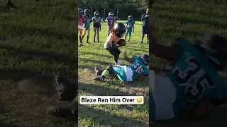 Blaze Ran Him Over Wow Sheesh 🙄 #fyp #fy #football #youtubeshorts