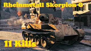 World of tanks Rheinmetall Skorpion G - 3,8 K Damage 11 Kills, wot replays