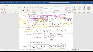 Turbine   First Law Energy Balance Equation Thermodynamics