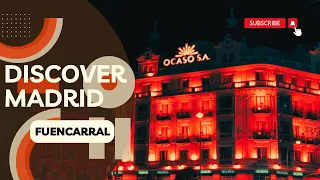 Walking around Madrid Spain Night January - Discover Madrid - FUENCARRAL, GRAN VIA 2024 1080 HD Tour