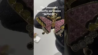 The Swarovski butterfly ear pieces “5670055” #swarovski #swarovskicrystals