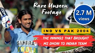 Dhoni's Rare Footage of 119* vs Pakistan in 2004 : Extended Highlights | Bright Quality