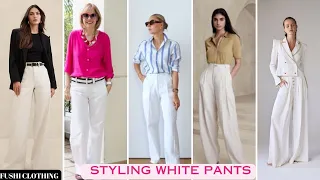Versatile Options for Styling White Pants : Casual, Formal Summer Dressing Ideas #womensfashion