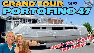 S4#2. First Ever Portofino 47 - Grand Tour as it Leaves the Shed! Leopard 45 Cruising Kekova, Turkey