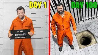 Michael Survived 100 DAYS in GTA 5 Prison!