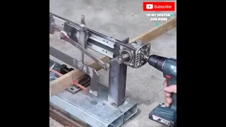 How do you make a power hacksaw machine at home