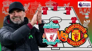 LIVERPOOL FC VS MAN UNITED | LIVERPOOL POTENTIAL STARTING LINEUP PREMIER LEAGUE 2023 MATCH WEEK 17