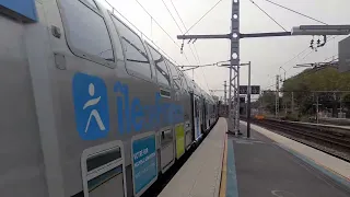 RER D à Maison alfort : RER NG (Z 58500) une acceleration libérant cette voie en 25 secondes.