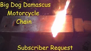 Blacksmithing/Forging Motorcycle Chain Damascus