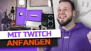 TWITCH STREAM einrichten TUTORIAL für ANFÄNGER (2022)