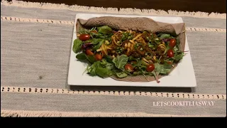 ￼ ￼￼Spaghetti with Injera ￼| ፖስተ በእንጀረ| #habeshafood #cookingchannel #food