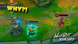 Why Did He Do That?! | Wild Rift Highlights and Funny Moments