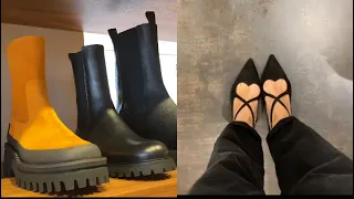 Модная обувь, как принарядилась в ресторан ,  разговор с мужем
