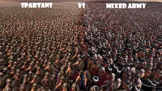 285,000 Spartans vs 2,100,000 Mixed Army | UEBS 2