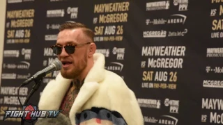 CONOR MCGREGOR "NATE DIAZ WILL NEVER BE THE SAME AFTER THE REMATCH" says BOXING is easy