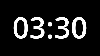 3 MINUTE 30 SECOND TIMER - No Sound - Full HD 1080p - COUNTDOWN - 210 SECOND