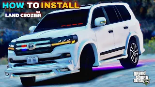 HOW TO INSTALL TOYOTA LAND CRUISER V8 | GTA V MODS | REAL LIFE MODS | HINDIURDU TUTORIAL