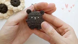 Милый мишка 🐻💛 Вяжем крючком брелок амигуруми 🧶 Crochet with 💞