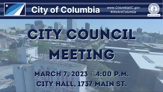 City Council Meeting | March 7, 2023