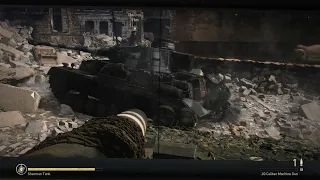 "Call of duty WW2" Tank mission : Collateral Damage. Veteran