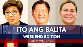 UNTV: Ito Ang Balita Weekend Edition | July 23, 2022