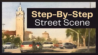 Paint a Street Scene in Watercolor With Me - Step-by-Step