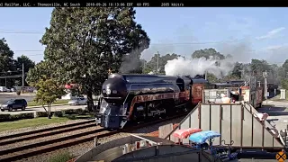 Steam Train through Thomasville