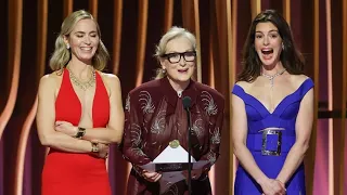 THE DEVIL WEARS PRADA REUNION AT THE SAG AWARDS 2024 || MERYL STREEP EMILY BLUNT ANNE HATHAWAY