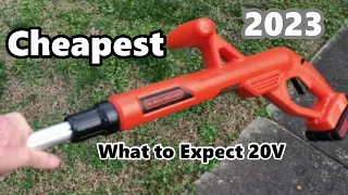 Using Black+ Decker 20v Max, the Cheapest Cordless Lithium Charged Yard Trimmer on Amazon 2023