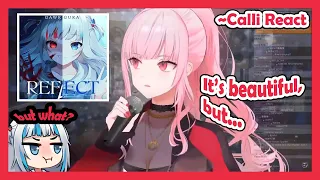 Calli Reacts and Opinion To Gura's Reflect Original Song!【Eng Sub/Hololive】