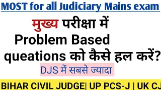 How to write problem based queations law subjects in judiciary mains exam by Target for IQ