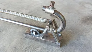 cara sederhana membuat alat bending pipa besi || pipe bender