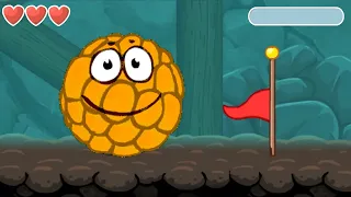 Orange Birberry Ball - All Levels - Into the Caves - Orange Birberry Ball Gameplay Volume 5