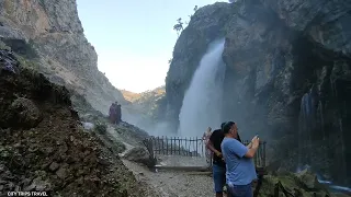 The World's 2nd Largest Waterfall  Kapuzbaşı KAYSERI /TURKEY/  AERIAL AND GROUND VIEW AERIAL SHOT