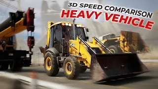 Heavy Vehicle speed comparison | Speed comparison