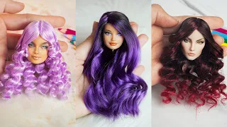 Barbie Hair 😍 Amazing Barbie Hair Transformation 😍 Doll Hairstyles Tutorial