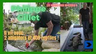 IL VIT AVEC PLUS DE 400 REPTILES ET 2 ALLIGATORS DANS SON SALON! 🐊🐍Philippe Gillet