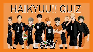 HAIKYUU!! QUIZ - EASY