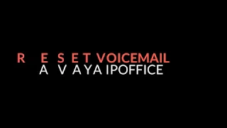 Reset Voicemail Avaya IPOffice Web Manager McBricker