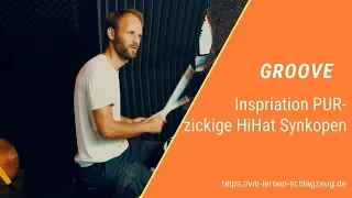 Schlagzeug lernen: Groove Inspiration HiHat Synkopen