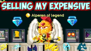 Selling All My Expensive Items !!! ( Getting 2500 Dls ) | GrowTopia