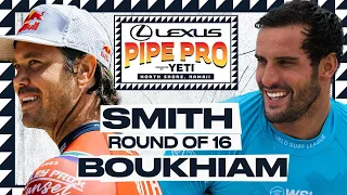 Jordy Smith vs Ramzi Boukhiam | Lexus Pipe Pro presented by YETI - Round of 16 Heat Replay