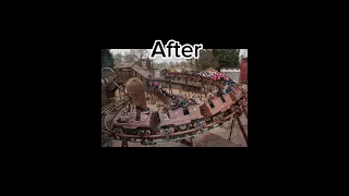 Chessington World of Adventures Rides Before and After #rollercoaster #themepark #shorts